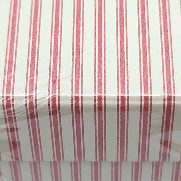 Hearth & Hand Magnolia Gift Boxes with Window 2 Pc Set Red White Striped NEW - Picture 4 of 7